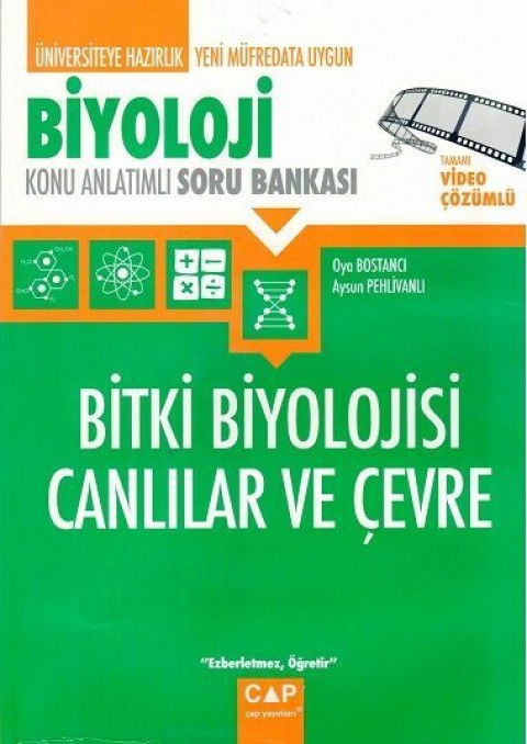 Çap Yayınları Üniversiteye Hazırlık Biyoloji Bitki Biyoloji Canlılar ve Çevre Konu Anlatımlı Soru Bankası