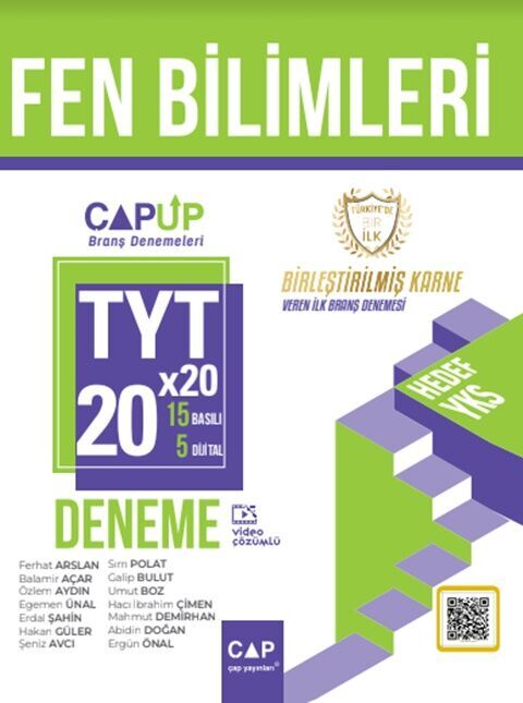 Çap Yayınları TYT Fen Bilimleri 20 x 20 Up Deneme