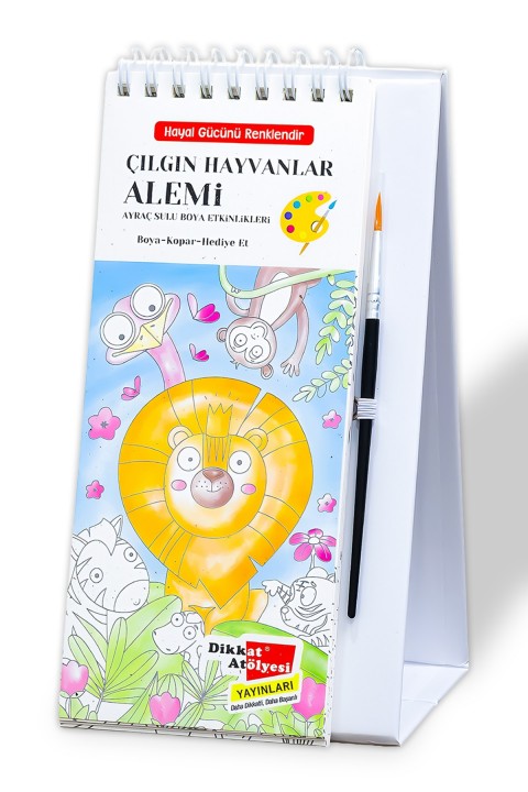 Çılgın Hayvanlar Alemi - Sulu Boya Etkinlik Kitabı
