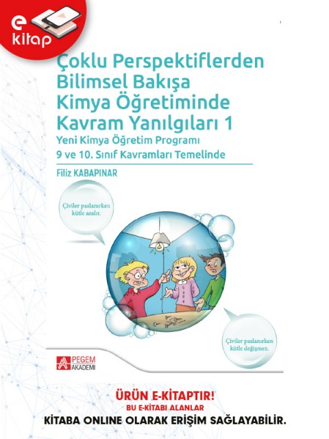 Çoklu Perspektiflerden Bilimsel Bakışa Kimya Öğretiminde Kavram Yanılgıları 1 (e-kitap)
