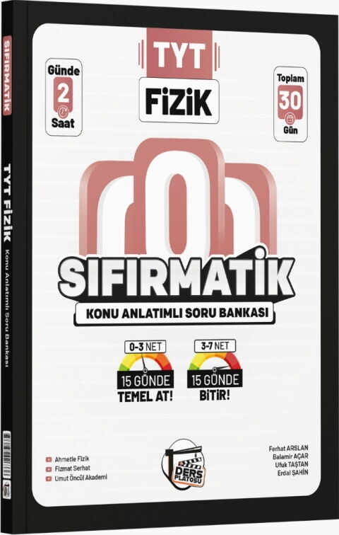 Çap Yayınları TYT Fizik Sıfırmatik Konu Anlatımlı Soru Bankası