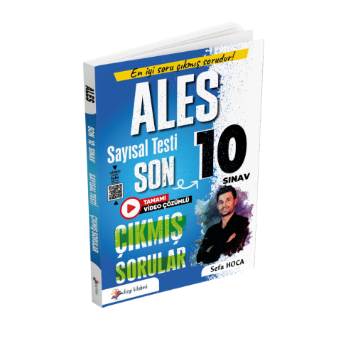 Dizgi Kitap 2026 ALES Sayısal Yetenek Tamamı Video Çözümlü Son 10 Sınav Çıkmış Sorular Sefa Hoca