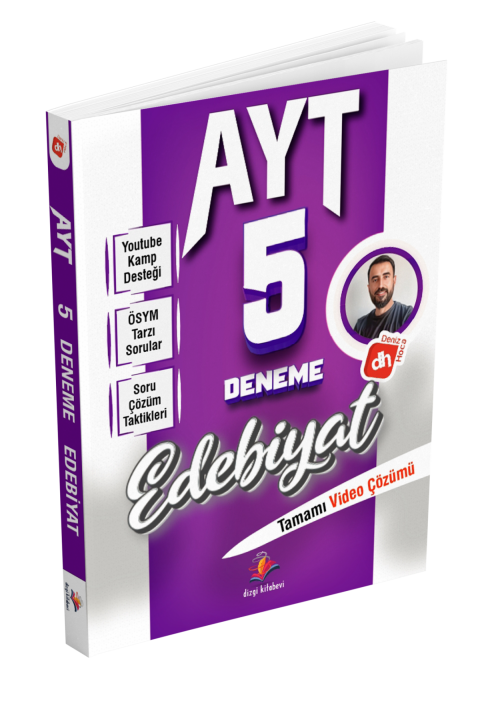 Dizgi Kitap 2026 Deniz Hoca AYT Edebiyat 5 Deneme Sınavı