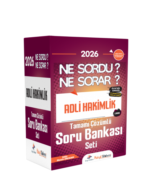 Dizgi Kitap 2026 Hukuk Atölyesi Adli Hakimlik Ne Sordu Ne Sorar Tamamı Çözümlü Soru Bankası Seti