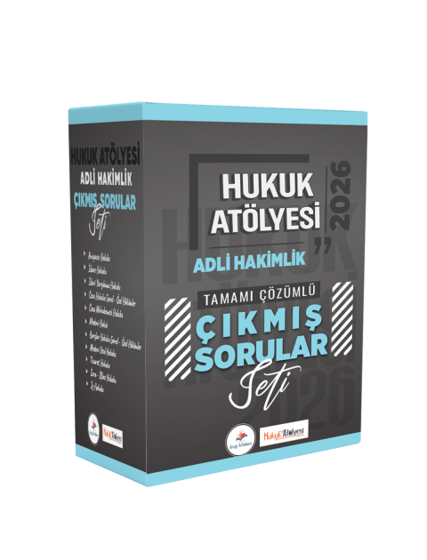 Dizgi Kitap 2026 Hukuk Atölyesi Adli Hakimlik Tamamı Çözümlü Orijinal Çıkmış Sorular Seti