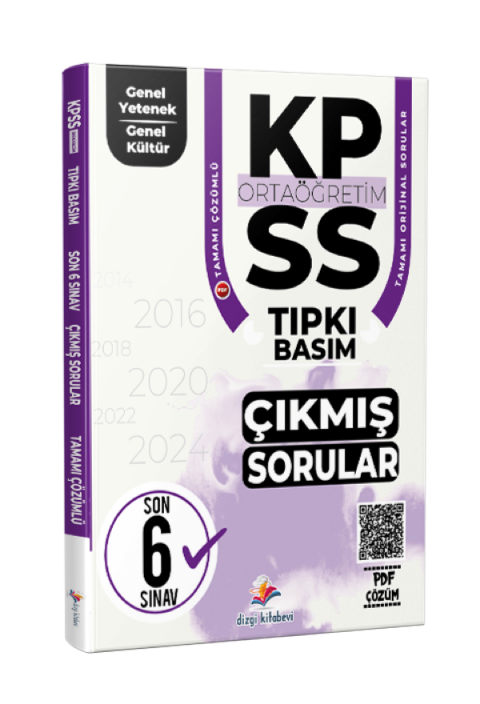 Dizgi Kitap 2026 KPSS Ortaöğretim Genel Yetenek Genel Kültür Fasiküller Halinde Son 6 Yıl PDF Çözümlü Tıpkı Basım Çıkmış Sorular