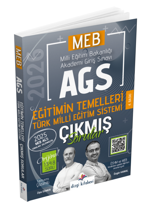 Dizgi Kitap 2026 MEB AGS Tamamı Video Çözümlü Eğitim Bilimleri ve Türk Milli Eğitim Sistemi Çıkmış Sorular 5. Baskı Ziya Sümer Özgür Hamal