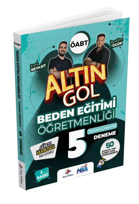 Dizgi Kitap 2026 Meb Ags ÖABT Altın Gol Beden Eğitimi Öğretmenliği Tamamı Çözümlü 5 Deneme 2. Baskı