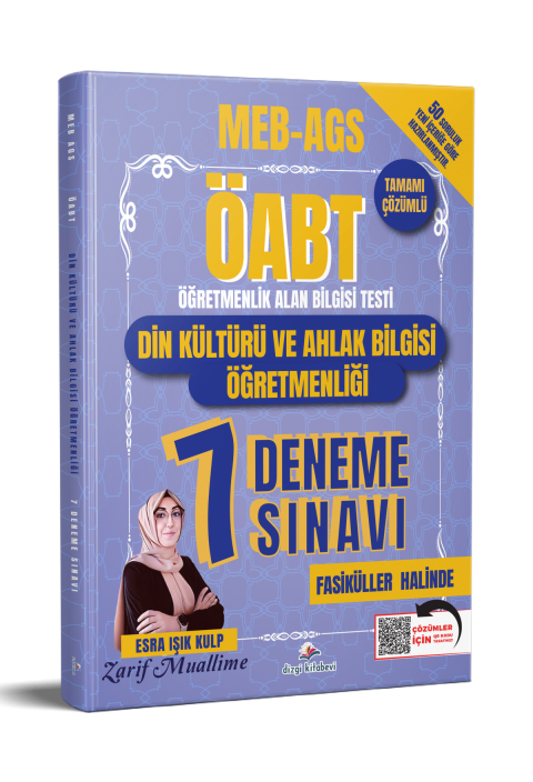 Dizgi Kitap 2026 Meb Ags ÖABT Din Kültürü ve Ahlak Bilgisi Öğretmenliği Tamamı Pdf Çözümlü 7 Deneme Sınavı Zarif Muallime Esra Işık Kulp