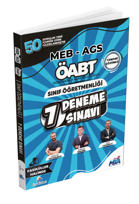 Dizgi Kitap 2026 Meb Ags ÖABT Sınıf Öğretmenliği Tamamı Çözümlü Fasiküller Halinde 7 Deneme Sınavı Hüseyin Küçüksubaşı