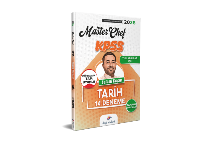 Dizgi Kitap 2026 Tüm Adaylar İçin MasterChef Kpss Tarih Tamamı Çözümlü 14 Deneme Selami Yalçın