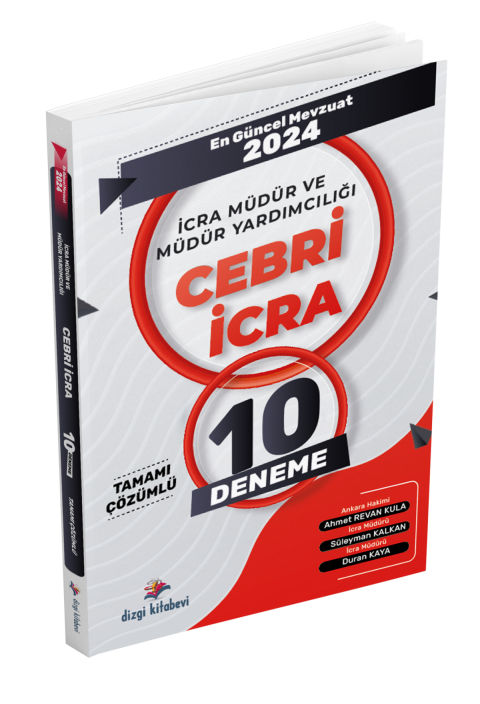 Dizgi Kitap Cebri İcra İcra Müdürlüğü Ve Müdür Yardımcılığı Tamamı Çözümlü 10 Deneme Sınavı 2024