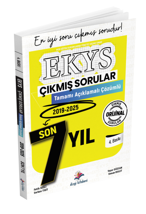 Dizgi Kitap MEB EKYS Müdür ve Müdür Yardımcılığı Tamamı Açıklamalı Son 7 Yıl Çıkmış Sorular Fatih Sesli 4. Baskı