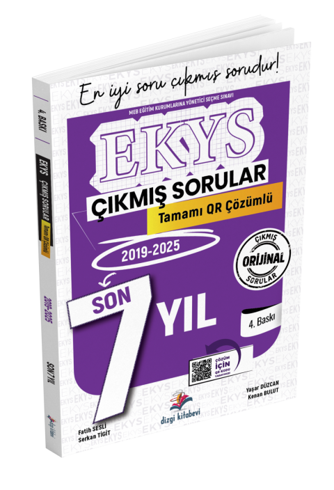 Dizgi Kitap MEB EKYS Müdür ve Müdür Yardımcılığı Tamamı Qr Çözümlü Son 7 Yıl Çıkmış Sorular Fatih Sesli 4. Baskı