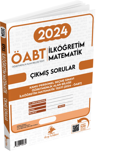 Dizgi Kitap Meb Ags Öabt İlköğretim Matematik Öğretmenliği Video Çözümlü 2024 Sınavı Tek Fasikül Orijinal Çıkmış Sorular