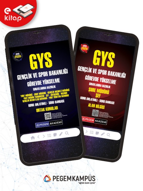 E-KİTAP - 2026 GYS Gençlik ve Spor Bakanlığı Görevde Yükselme Sınavlarına Hazırlık Şube Müdürü Şef Konu Anlatımlı Soru Bankası ALAN BİLGİSİ + 2026 GYS Gençlik ve Spor Bakanlığı Görevde Yükselme Sınavlarına Hazırlık Konu Anl