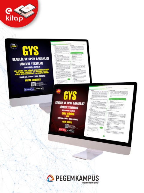 E-KİTAP - 2026 GYS Gençlik ve Spor Bakanlığı Görevde Yükselme Sınavlarına Hazırlık Şube Müdürü Şef Konu Anlatımlı Soru Bankası ALAN BİLGİSİ + 2026 GYS Gençlik ve Spor Bakanlığı Görevde Yükselme Sınavlarına Hazırlık Konu Anl