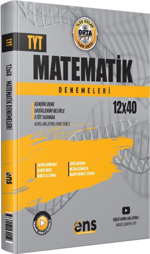 ENS Yayıncılık TYT Matematik 12 x 40 Denemeleri