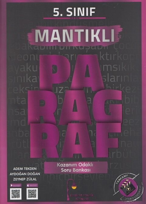 Edebiyat Sokağı 5. Sınıf Paragraf Mantıklı Soru Bankası