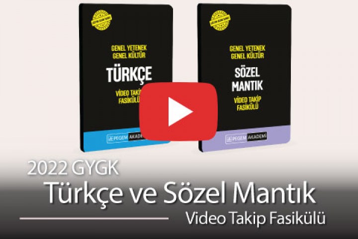 Genel Yetenek Genel Kültür Türkçe ve Sözel Mantık Video Takip Fasikülü + (Video Dersler Hedi