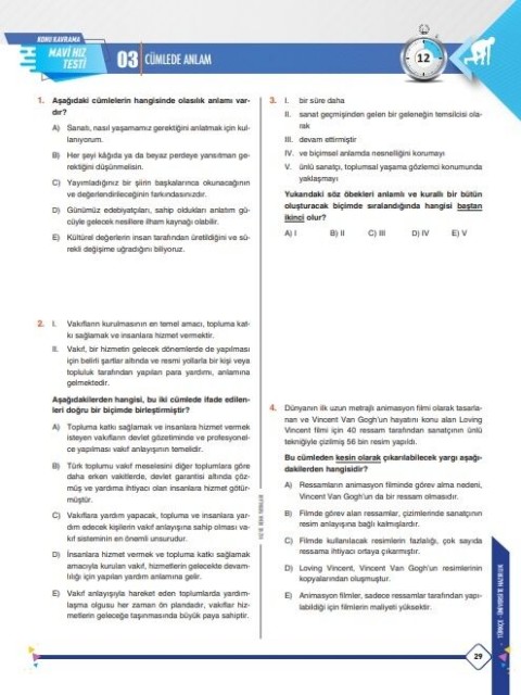 Hız ve Renk TYT Türkçe Soru Bankası