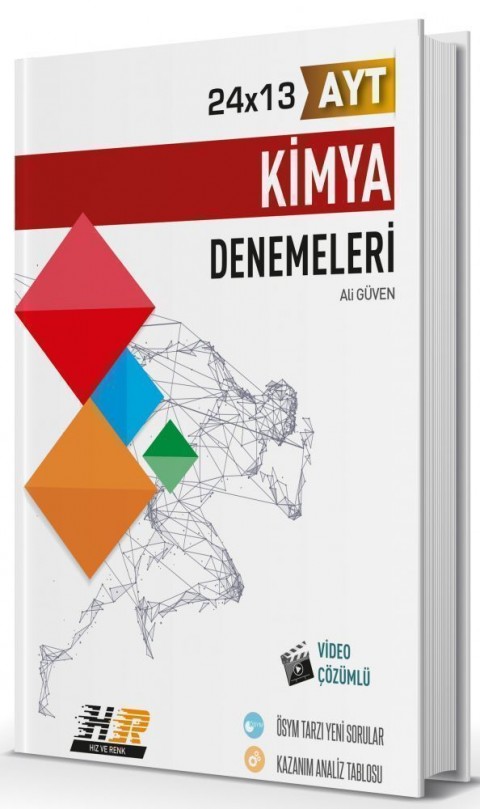 Hız ve Renk Yayınları AYT Kimya 24x13 Denemeleri