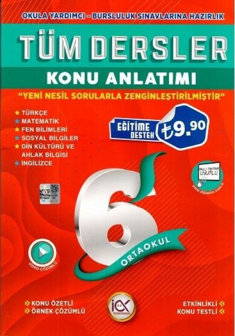 İlk Önce Yayıncılık 6. Sınıf Tüm Dersler Konu Anlatımı