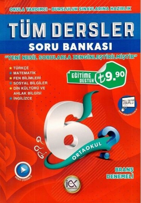 İlk Önce Yayıncılık 6. Sınıf Tüm Dersler Soru Bankası