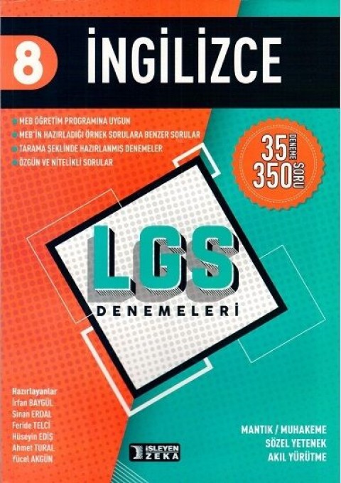 İşleyen Zeka 8. Sınıf LGS İngilizce Denemeleri