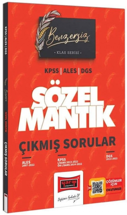 KPSS ALES DGS Sözel Mantık Benzersiz Çıkmış Sorular Klas Serisi