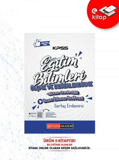KPSS Eğitim Bilimleri Ölçme ve Değerlendirme Ders İzleme Hibrit E-Kitap