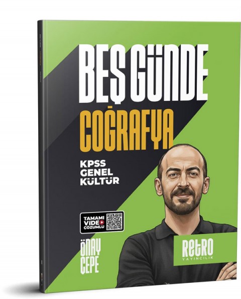 KPSS Genel Kültür Coğrafya Beş Günde Kamp RETRO YAYINLARI
