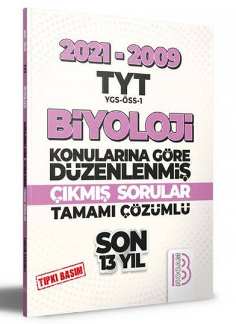 YKS TYT Biyoloji Son 13 Yıl Konularına Göre Çıkmış Sorular 2021-2009