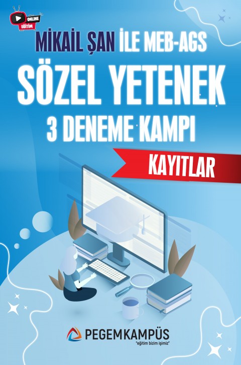 Mikail Şan ile MEB-AGS Sözel Yetenek 3 Deneme Kamp Kayıtları