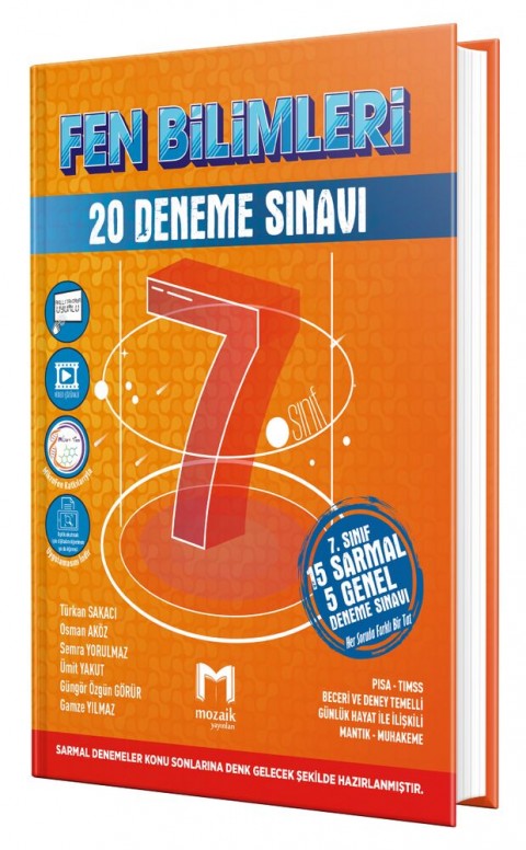 Mozaik Yayınları 7. Sınıf Fen Bilimleri 20 li Deneme