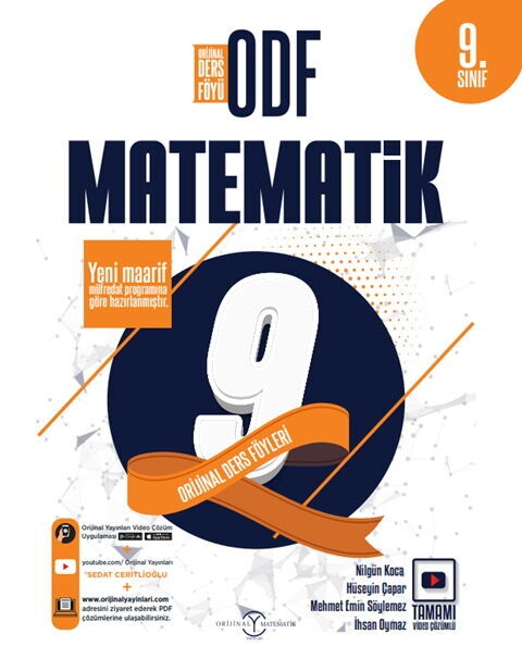 Orijinal Yayınları 9. Sınıf Matematik ODF Orijinal Ders Föyleri