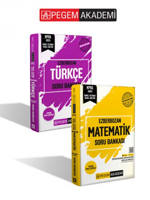 Pegem Akademi 2023 Kpss Gygk Ezberbozan Soru Bankası (Genel Yetenek Seti)  (2 Kitap)