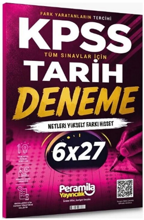 Peramila Yayıncılık KPSS Tüm Sınavlar İçin Tarih 6x27 Deneme Tamamı QR Çözümlü