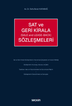 Sat ve Geri Kirala Sözleşmeleri (Sale and Lease Back)