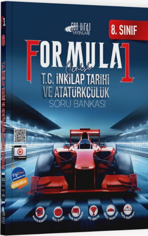 Son Viraj Yayınları 8. Sınıf T. C. İnkılap Tarihi ve Atatürkçülük Formula 1 Soru Bankası