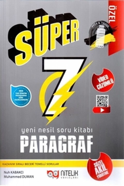 Süper 7. Sınıf Yeni Nesil Paragraf Soru Kitabı