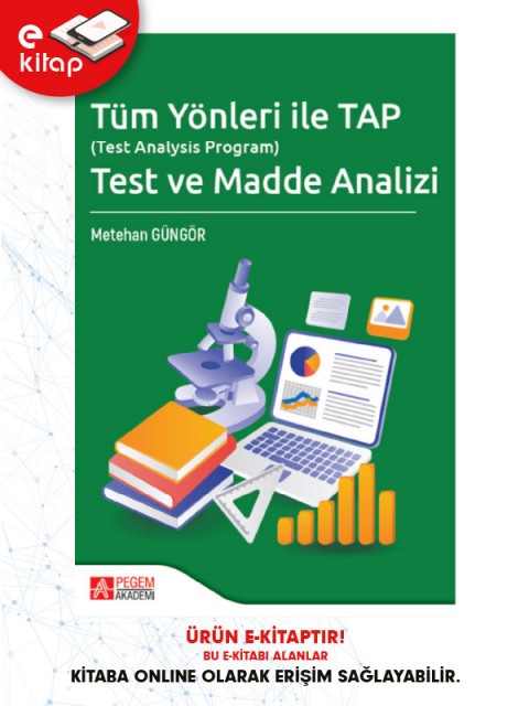 Tüm Yönleri ile TAP (Test Analysis Program) Test ve Madde Analizi (e-kitap)