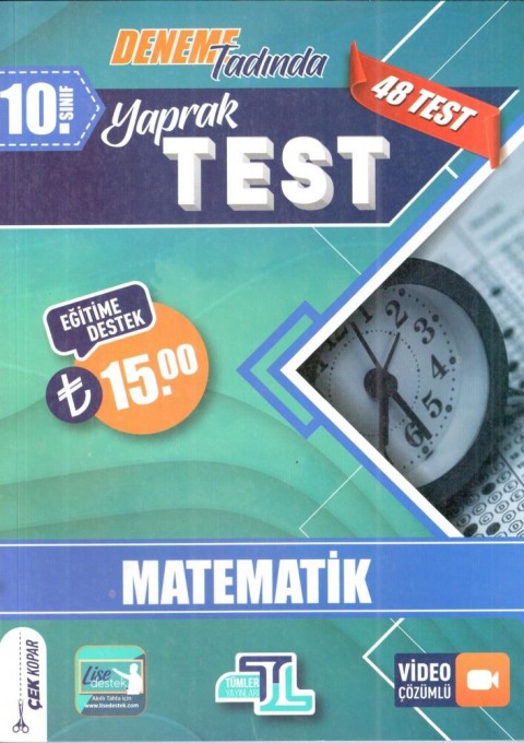 Tümler Yayınları 10. Sınıf Matematik Yaprak Test