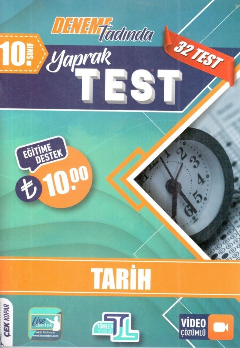 Tümler Yayınları 10. Sınıf Tarih Yaprak Test