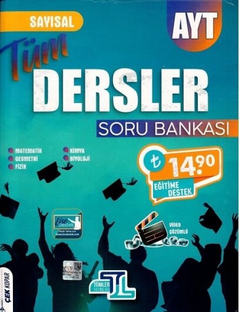 Tümler Yayınları AYT Tüm Dersler Sayısal Soru Bankası