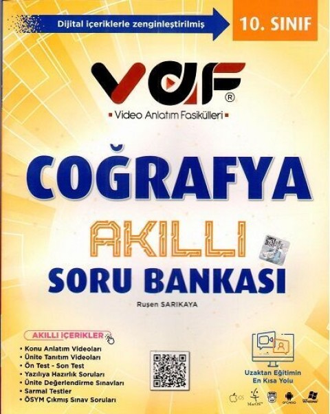 Vaf Yayınları 10. Sınıf Kimya Akıllı Soru Bankası