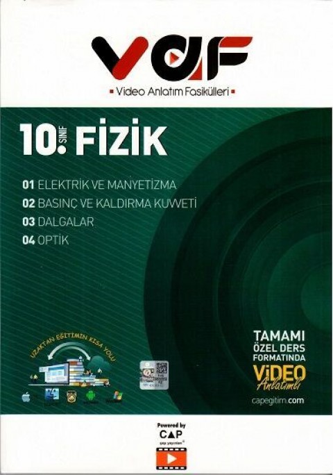 Vaf Yayınları 10. Sınıf Fizik Video Anlatım Fasikülleri