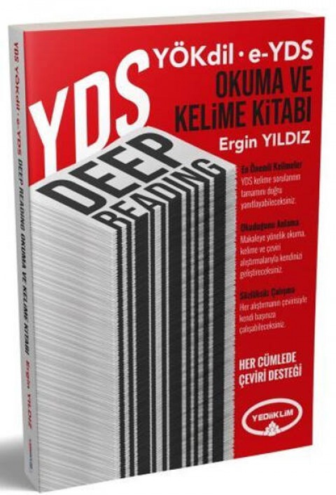 YDS YÖKDİL E-YDS DEEP READİNG Okuma ve Kelime Kitabı