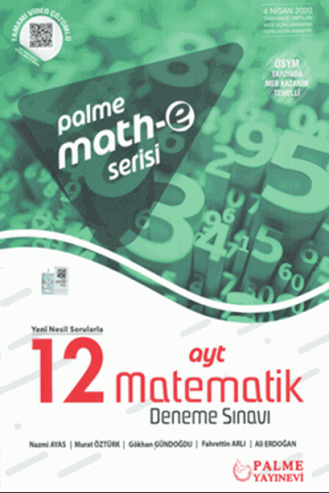 YKS AYT Math-e serisi Matematik 12 Deneme Sınavı